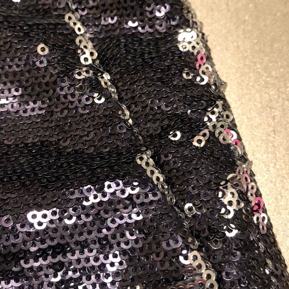 J Crew size 0 deep purple sequined skirtEUC - Picture 4 of 5